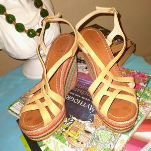 Kate Spade Rainbow Wedges